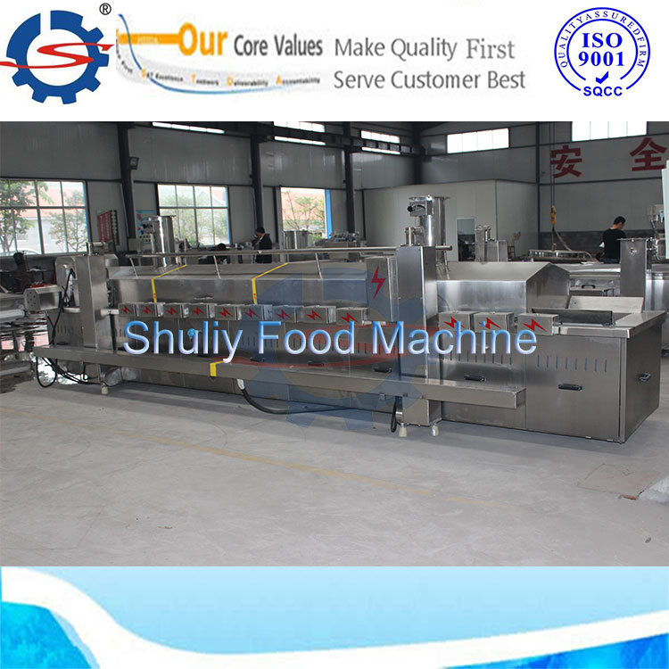 Continuous fryer, french fries machine,fried chicken equipment 